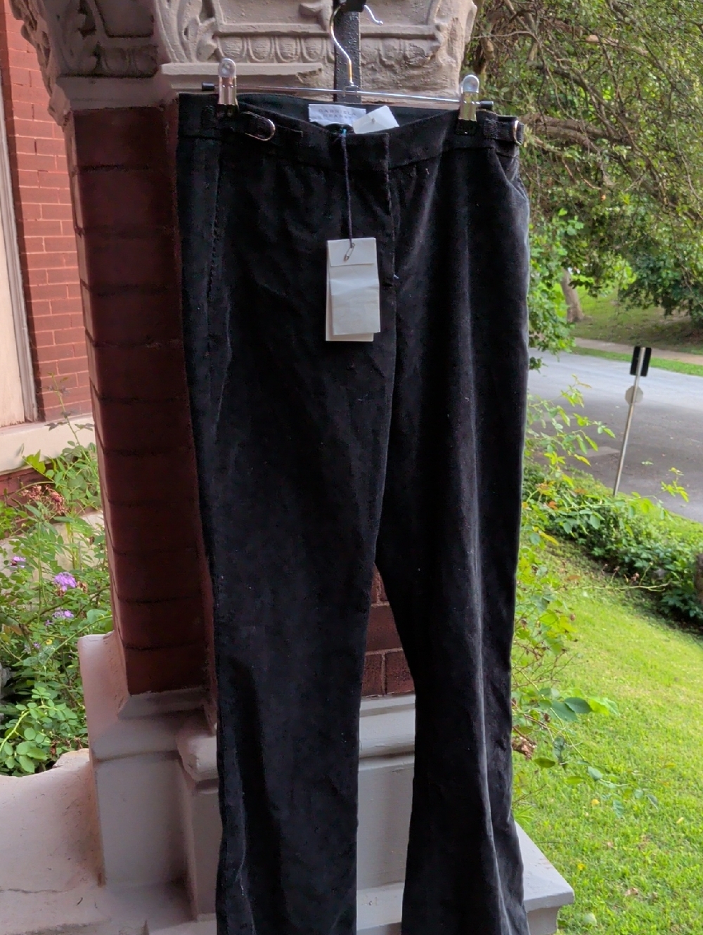 Dark Greenish Nwt $1190 Gabriela Hearst Corduroy Pants - Classic Straight Leg